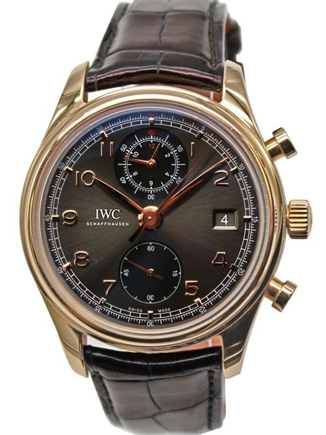 iwc portuguese chronograph rose gold|iwc portugieser chronograph classic.